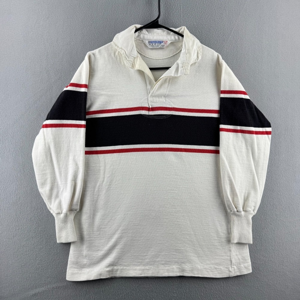 Vintage Maxmore Rugby Shirt Mens 44 Heavy Cotton 80s 90s South Africa